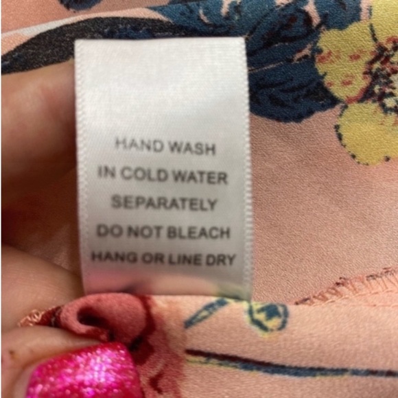 Charlotte Russe Floral Ruffle Sleeve Crop Top Blouse Juniors / Women’s Small - Picture 10 of 12